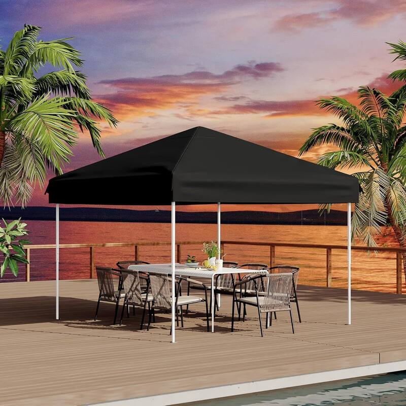 Instant Setup Portable Outdoor 10x10 Pop Up Canopy Tent with 4 Waterproof Sidewalls