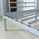 preview thumbnail 9 of 7, Twin over Twin Silver Metal Bunk Bed with Comfortable Rungs,Removable Ladder, Easy to assemble