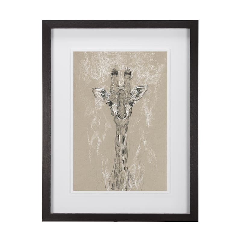 Sketch of Animal IV (Giraffe) Framed Art Print
