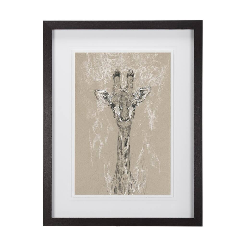 Sketch of Animal IV (Giraffe) Framed Art Print