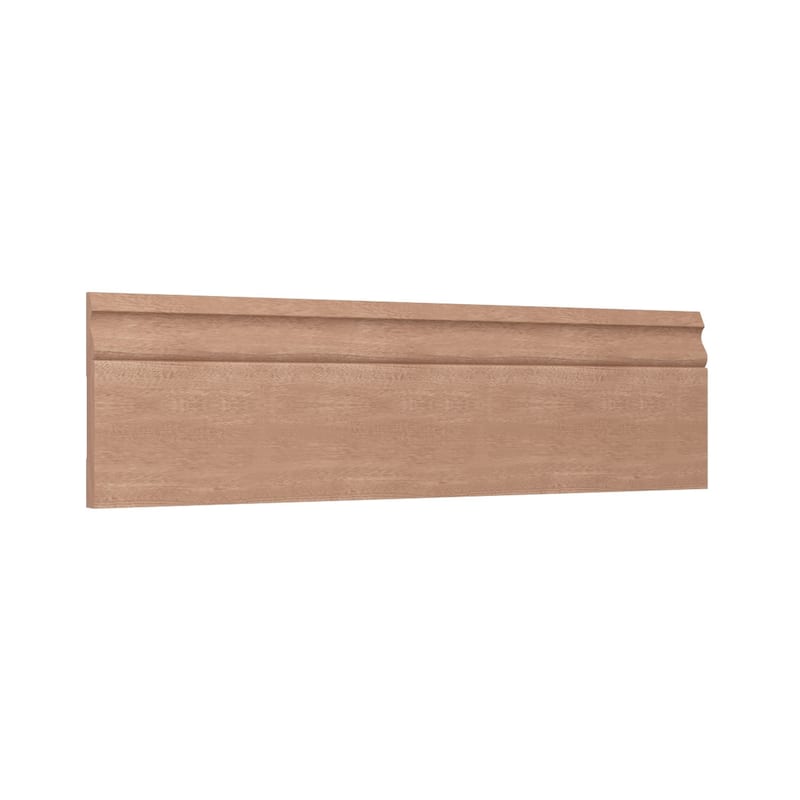 WM217: 9/16-in D x 5-1/4-in W x 96-in L Americraft Solid Hardwood Stain Grade Base Moulding
