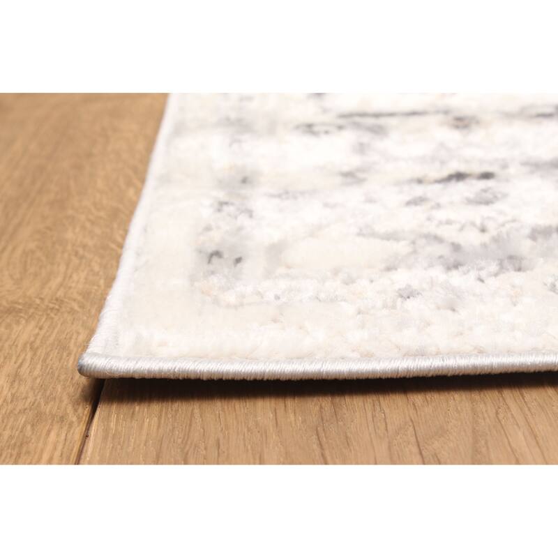 ECARPETGALLERY Machine Made Mira Grey Area Rug