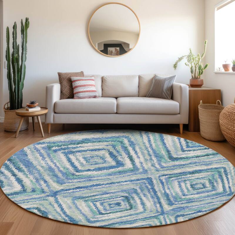 Machine Washable Indoor/ Outdoor Chantille Moroccan Boho Contemporary Rug