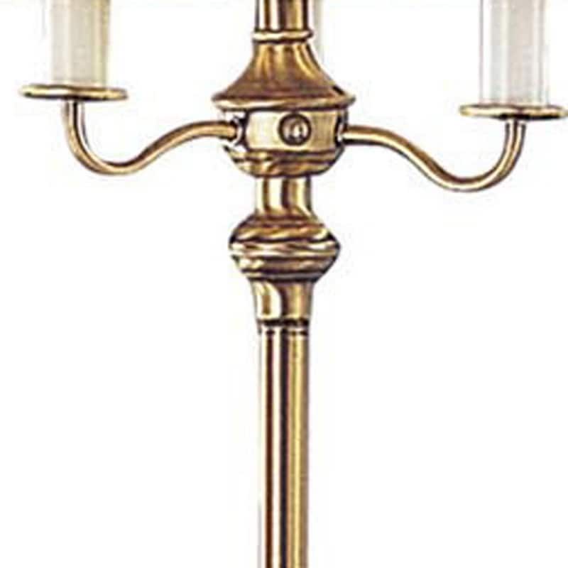 60" Four Light Traditional Shaped Floor Lamp with Square Shade
