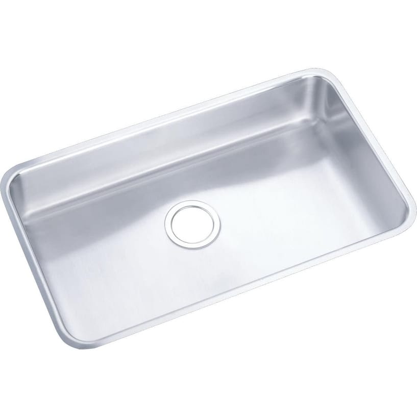 Elkay Lustertone 30-1/2" Undermount Single Basin Stainless Steel - Stainless Steel