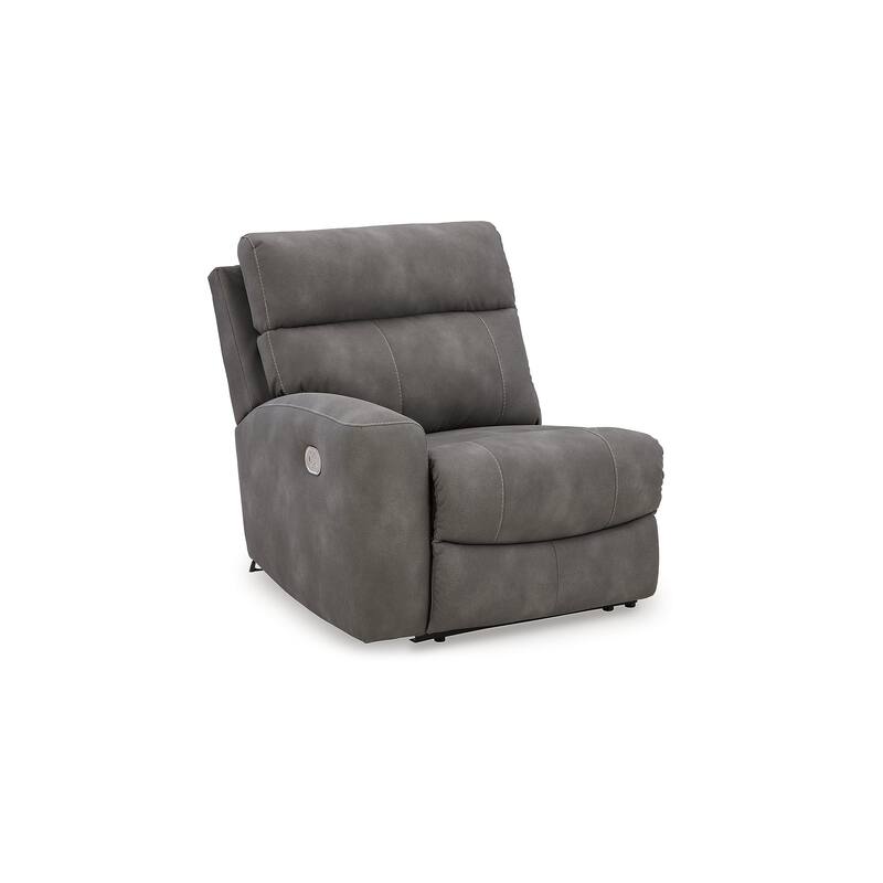 Signature Design by Ashley Next-Gen DuraPella Dark Gray 5-Piece Power Reclining Sectional - 118" W x 118" D x 41" H