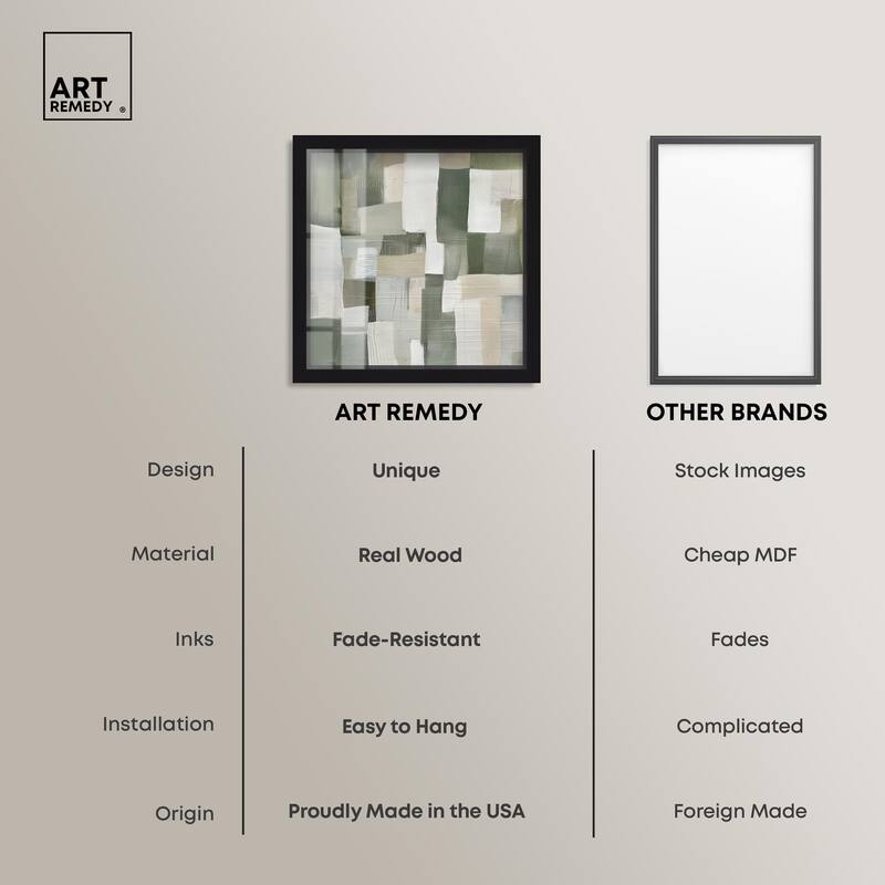 Pale Jade Green I Shadowbox by Art Remedy