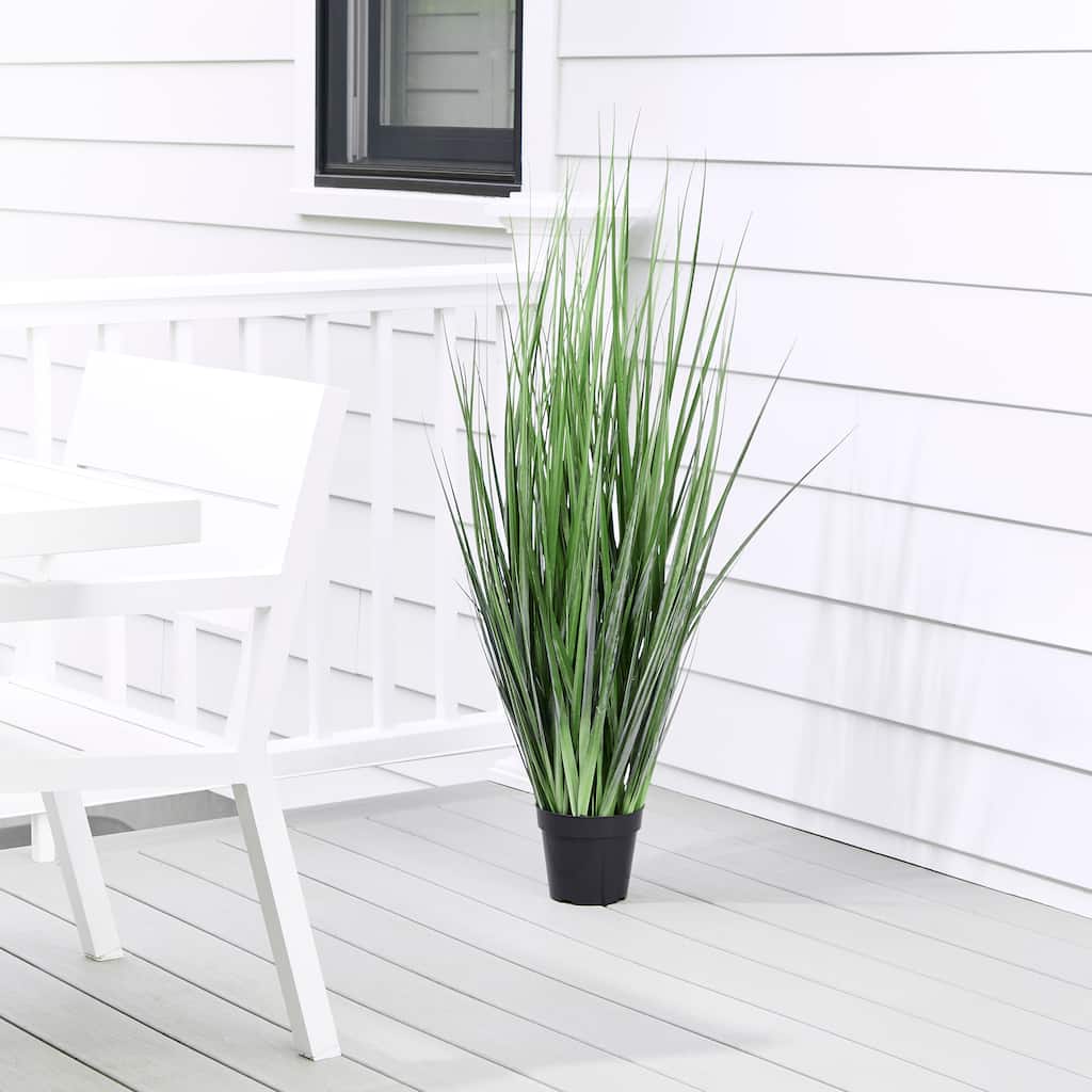 48" UV Potted Agave Grass