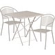 preview thumbnail 16 of 23, 28'' Square Indoor-Outdoor Folding Patio Table Set with 2 Round Back Chairs