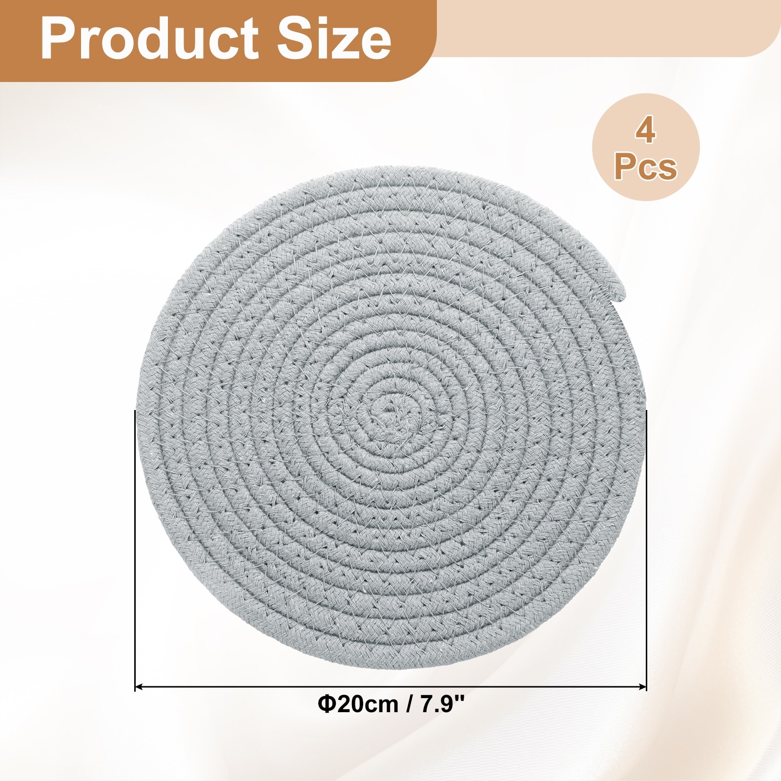 Round Braided Placemats, Woven Placemat Kitchen Table Place Mat