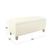 preview thumbnail 11 of 15, HomePop Sherpa Upholstered Storage Bench - Cream