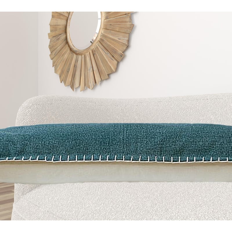 HomeRoots 14" X 36" Emerald Green 100% Cotton Zippered Pillow