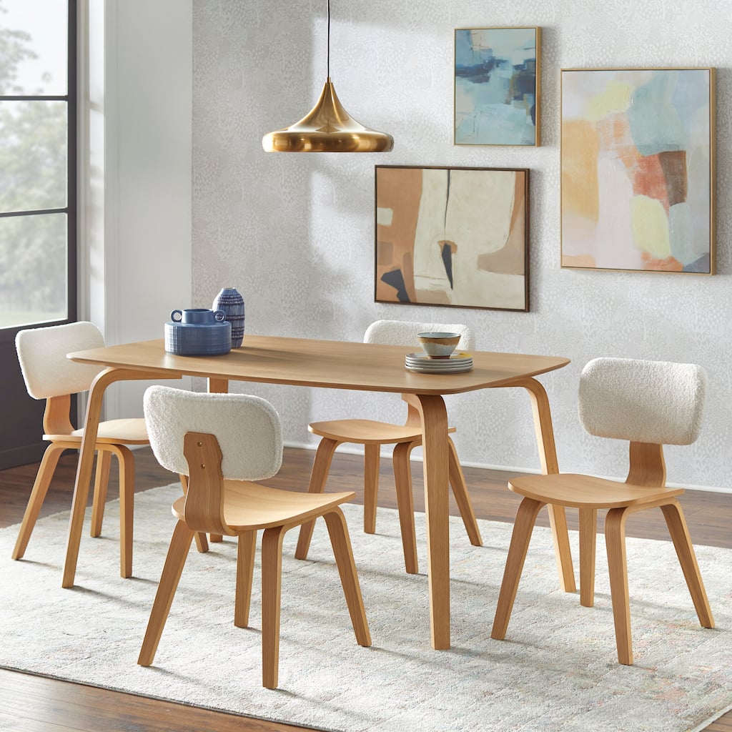 Lifestorey Sigrid 5-Piece Mid-Century Modern Dining Set