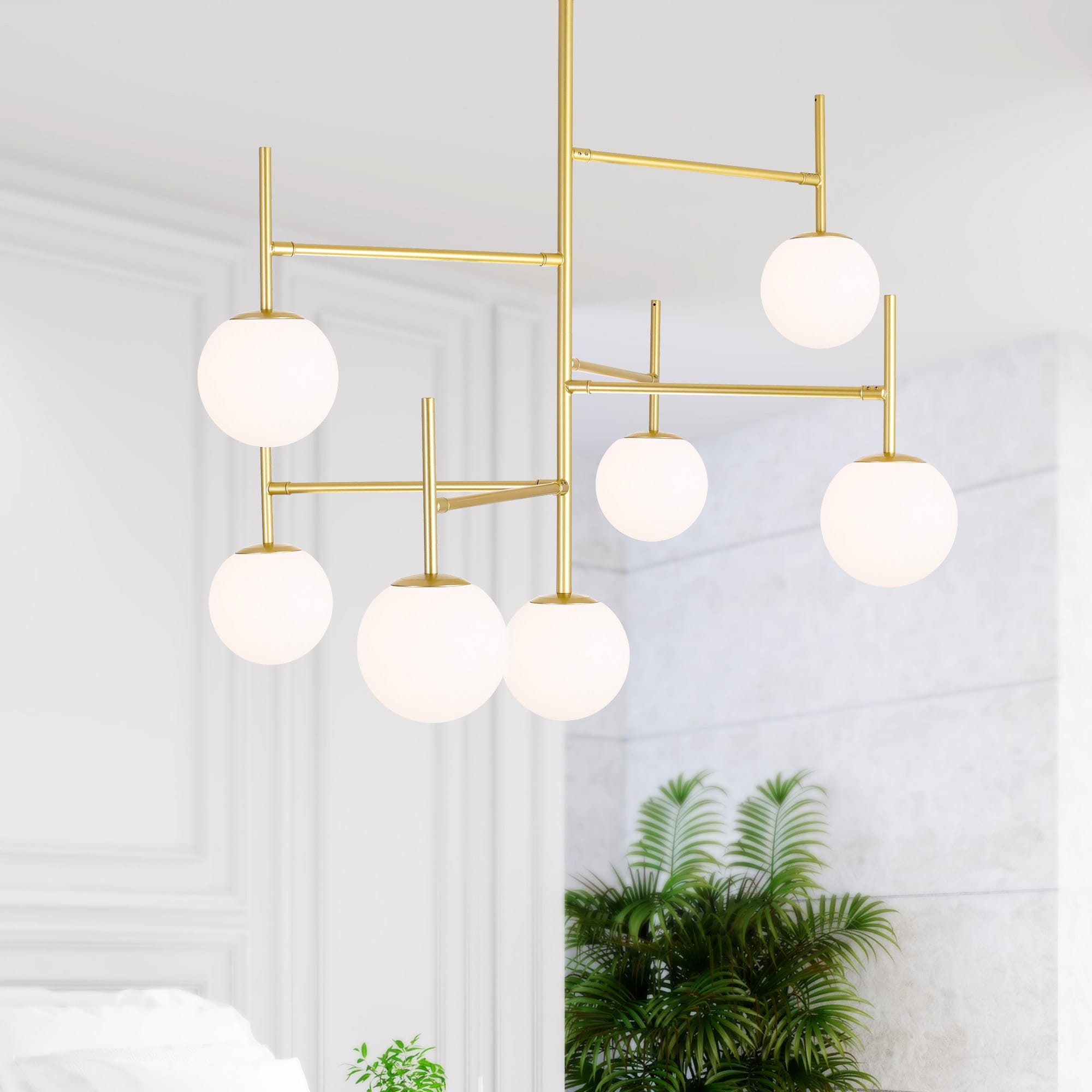 CWI Lighting Tourch 7 Light 36in Medallion Gold Chandelier - Medallion Gold