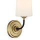 preview thumbnail 4 of 4, Crystorama Lighting Group NIL-70011 Niles 12" Tall Bathroom Sconce