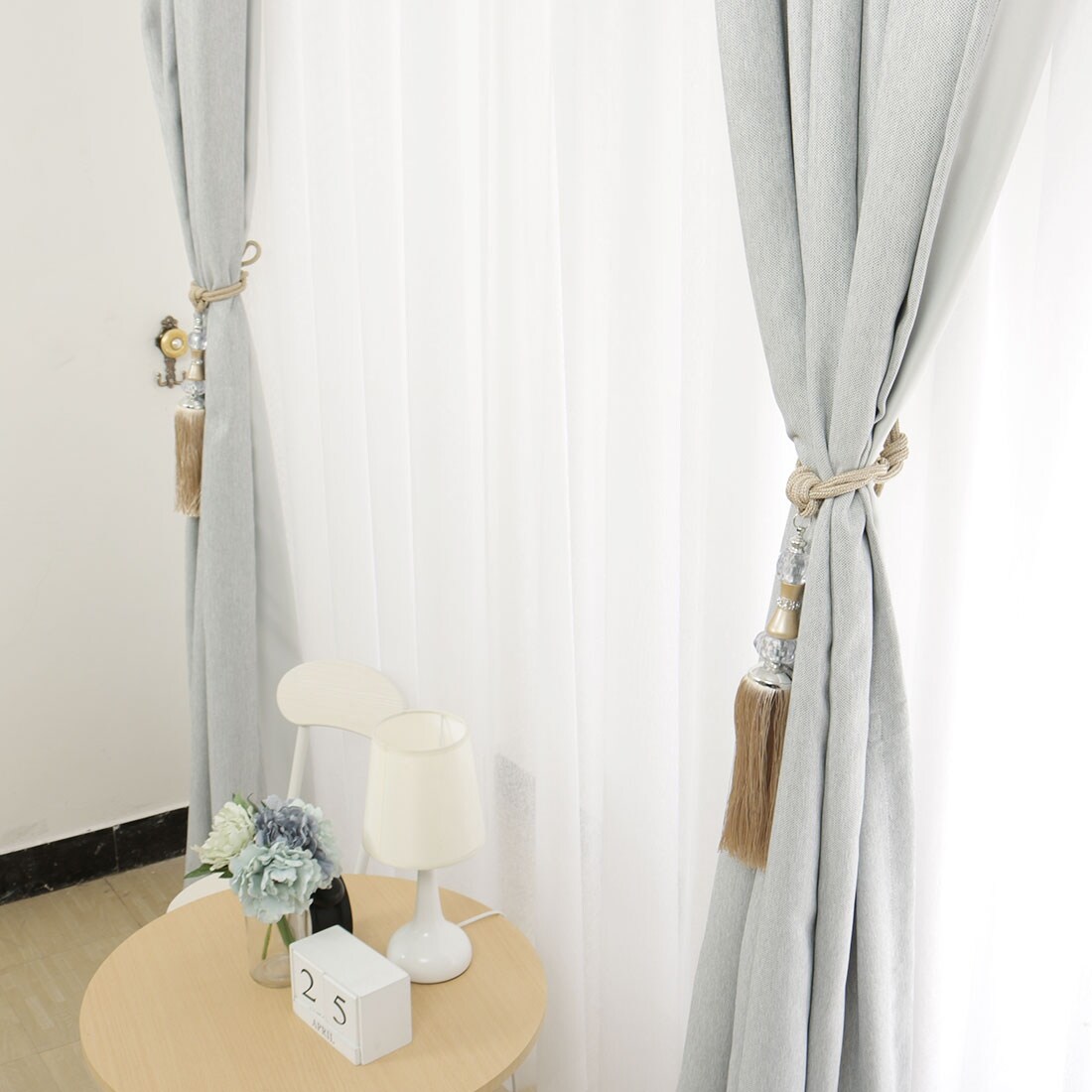 Shop 2pcs Curtain Tieback 29 1 Holdback Decorative Rope Curtain Holders Brown Chocolate Overstock 29581797