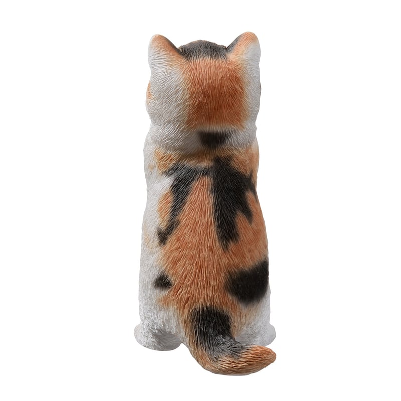 Praying Calico Cat Kitten Outdoor Garden Statue - 6.75"