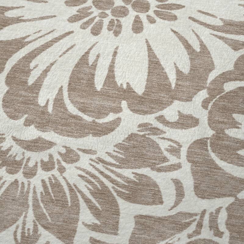Premium Machine Washable Modern Floral Sherpa Throw Blanket