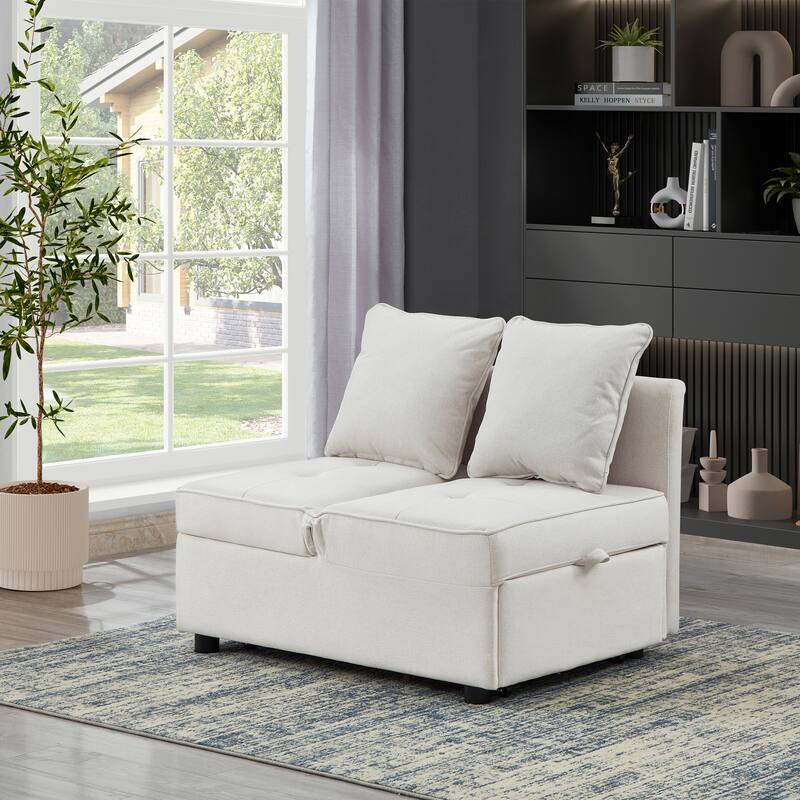 4 in 1 Convertible Recliner Couch Sleeper Sofa