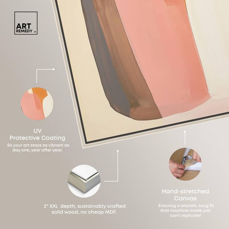 Peach Echoes II Canvas by Art Remedy