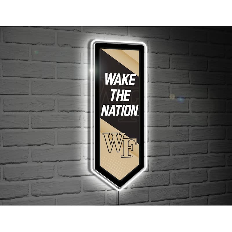 Wake Forest University LED Lighted Sign - Gold