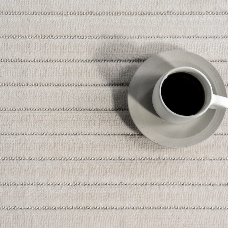 Frenshe Interiors x Rugs USA Amasha High-Low Striped Indoor/ Outdoor Area Rug