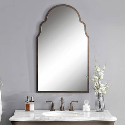 Uttermost Brayden 41" X 21" Arched Hand-Forged Metal Framed Vanity