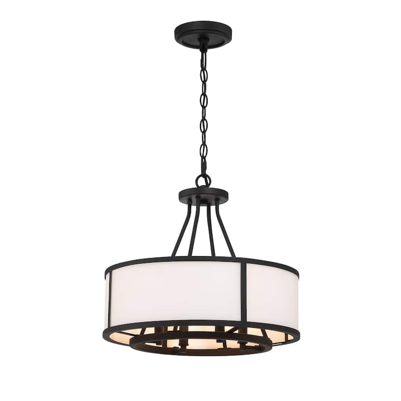 Crystorama Lighting Group BRY-8004 Bryant 4 Light 18" Wide Drum