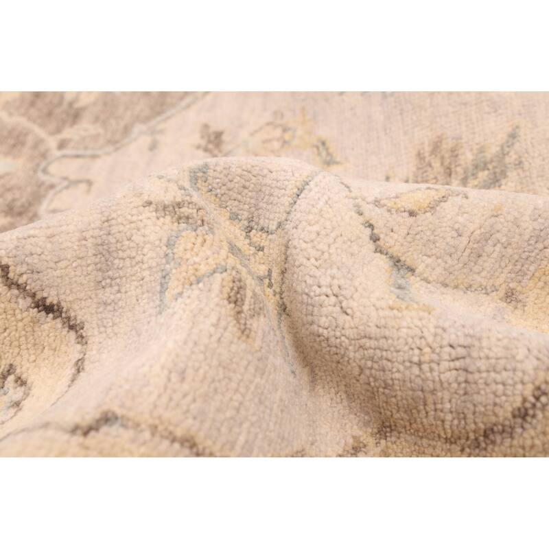 ECARPETGALLERY Hand-knotted Finest Agra Jaipur Light Grey Wool Rug - 8'1 x 11'0