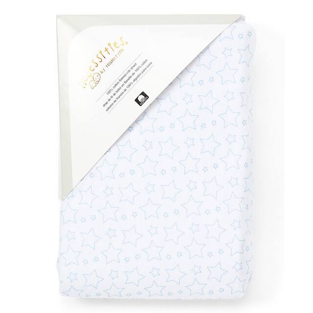 Baby Star Flannel Crib Sheet - N/A