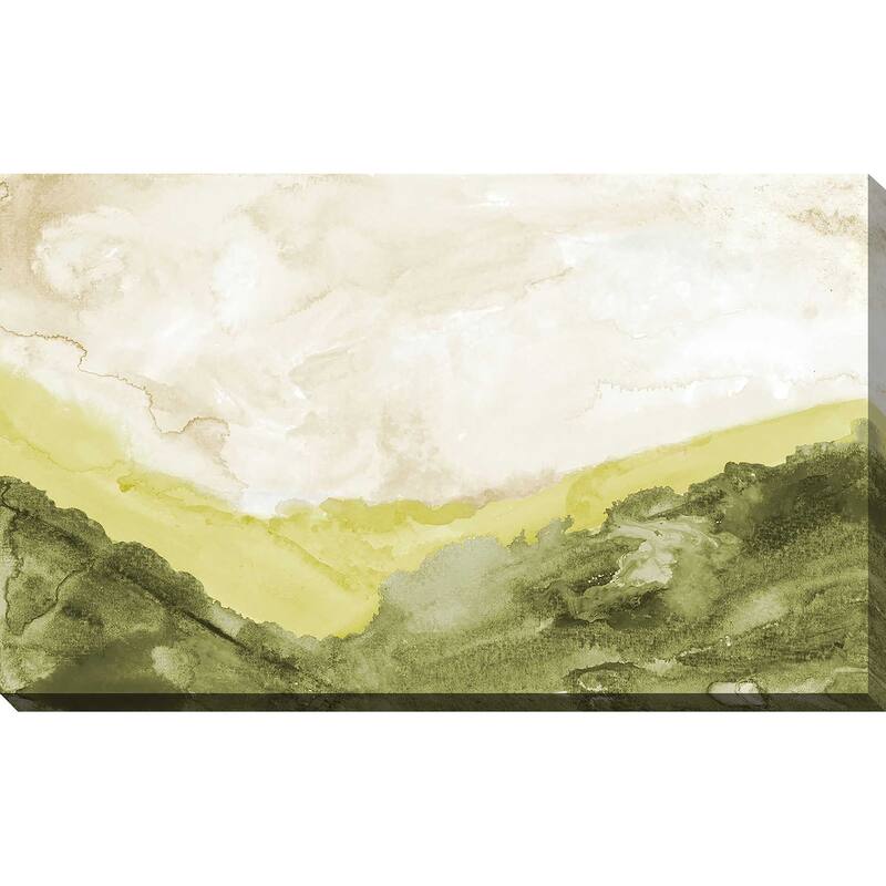 "Washed Green Landscape" Print on Canvas