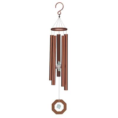 Zen Crystal Chime 22" - Bronze
