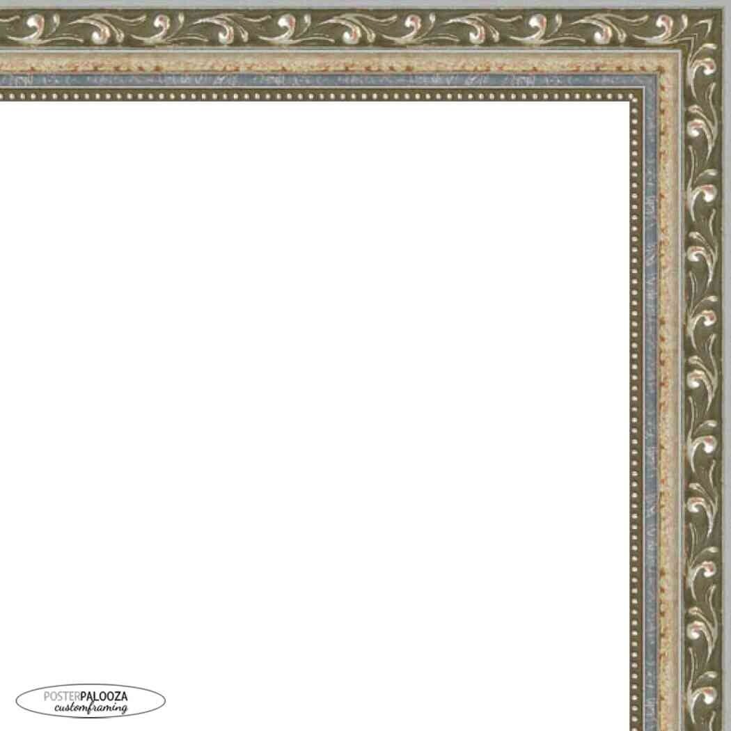 16x24 Frame Silver Ornate Antique Solid Complete Wood Picture Frame with UV  Acrylic, Foam Board Backing, & Hardware - Bed Bath & Beyond - 38741007