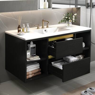 Moasis Floating Bathroom Vanity with Sink And Drawers