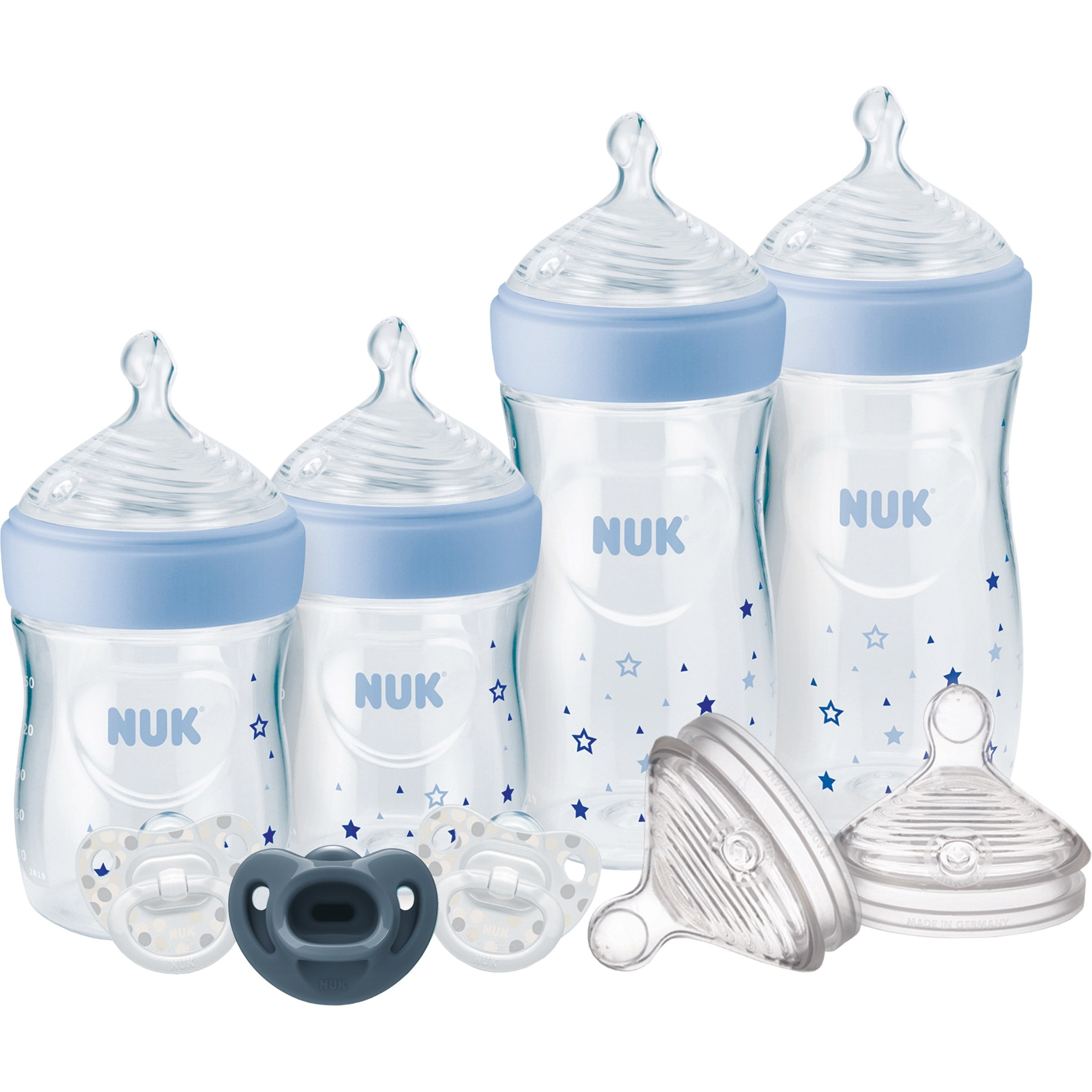 Nuk Simply Natural 9 Piece Baby Bottle & Pacifier Set with
