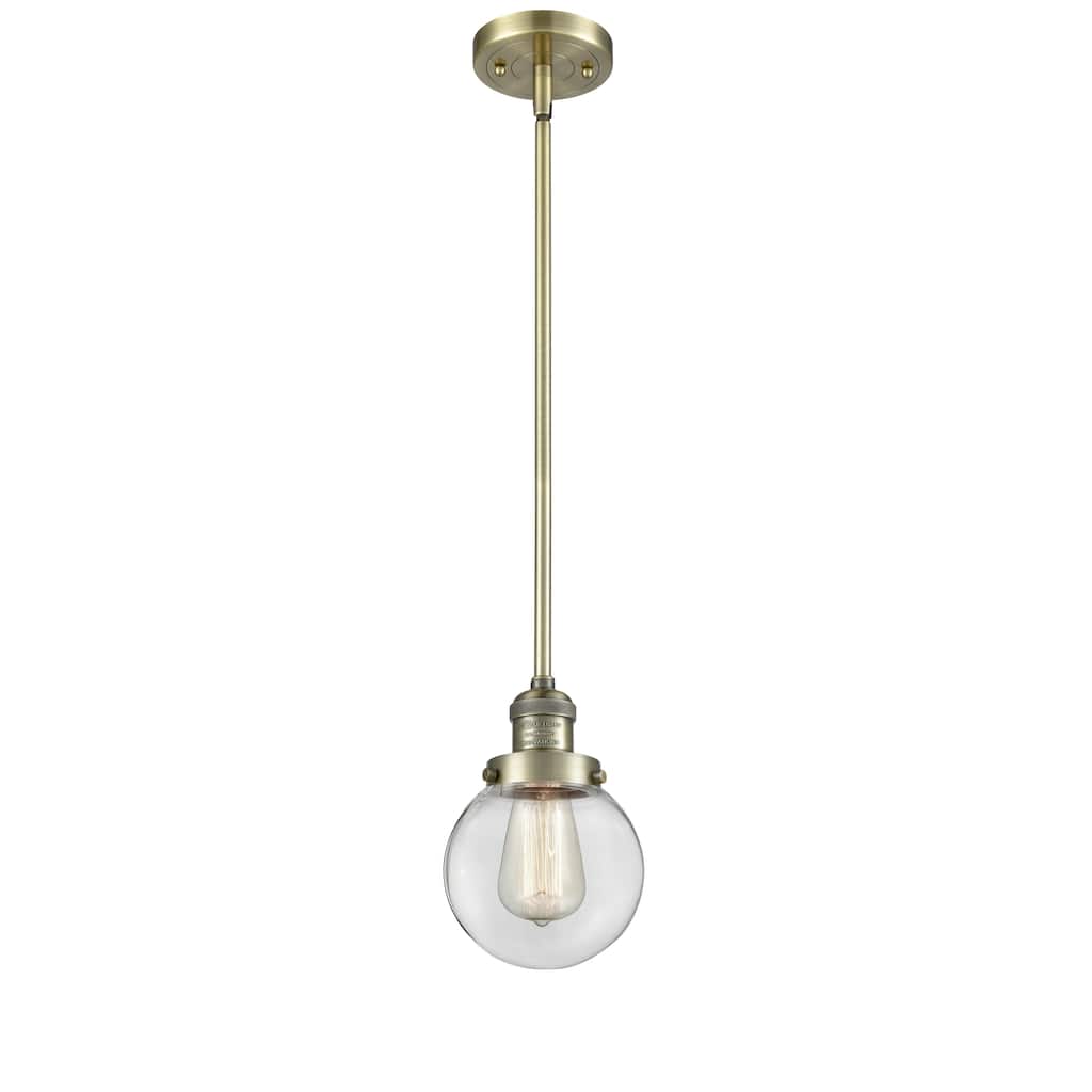 Innovations Lighting Franklin Restoration Beacon 1 Light 6" Stem Hung Mini Pendant