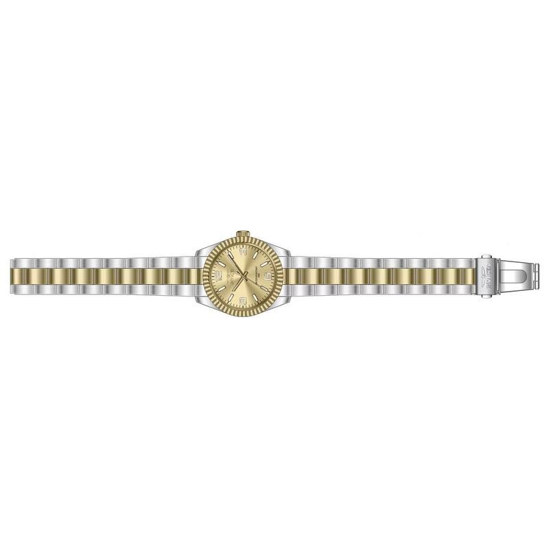 Invicta Women's 47472 Specialty Quartz 3 Hand Gold Dial Watch