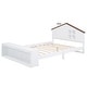 preview thumbnail 5 of 10, Full Size House Platform Bed with LED Lights and Storage