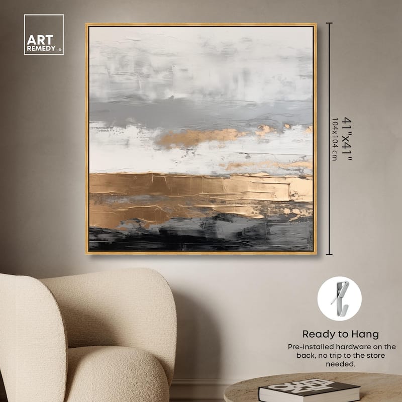 Moonlit Gold II Canvas by Art Remedy