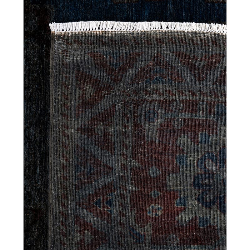 Overdyed One-of-a-Kind Hand-Knotted Area Rug - Gray - 11' 9" x 16' 10"