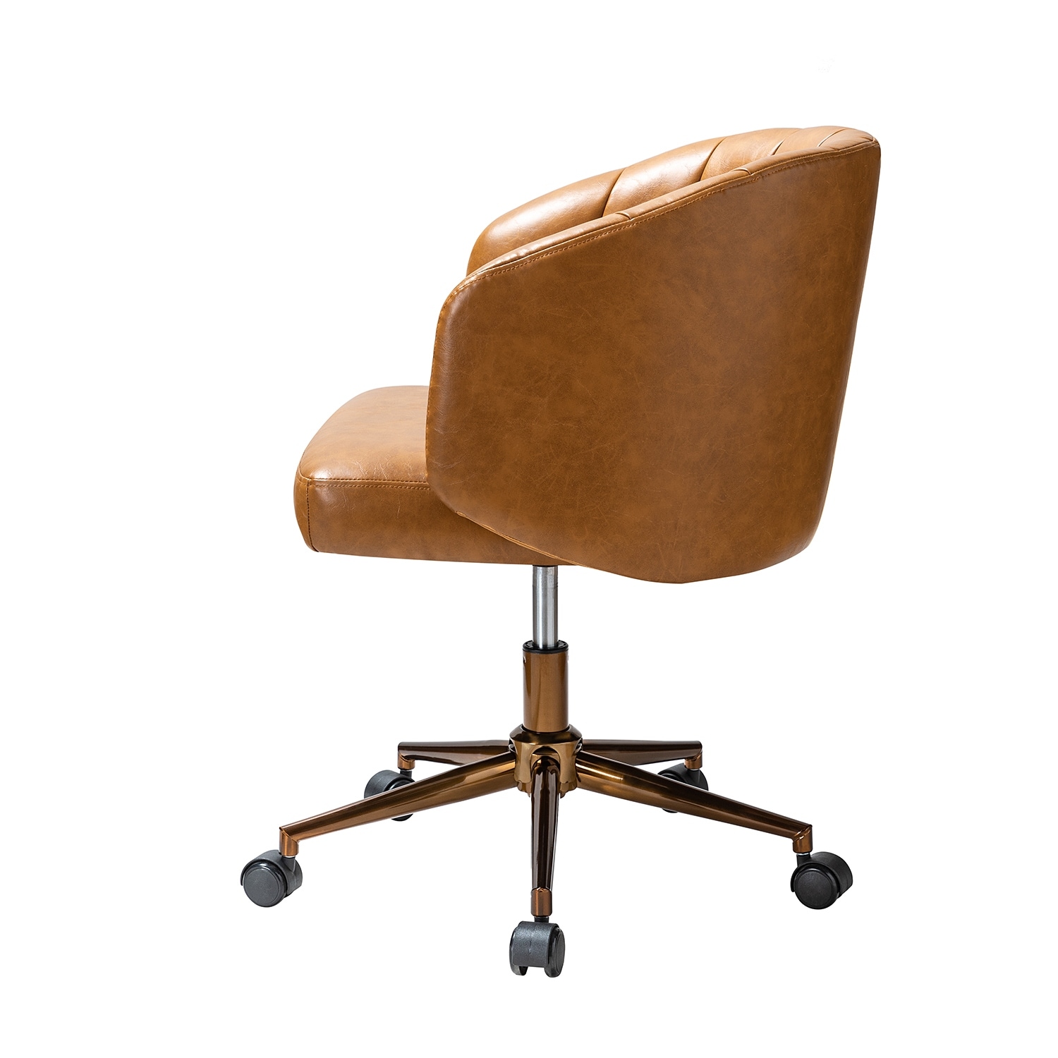 World market store leather desk chair