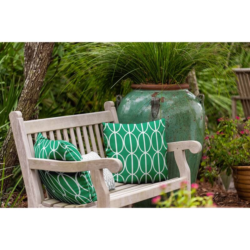 Ovals Go 'Round Indoor/Outdoor Throw Pillow