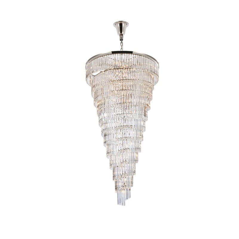 Indigo Home 48 inch spiral crystal chandelier