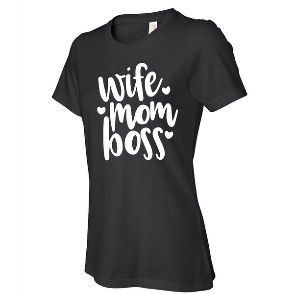 wife mum boss t shirt