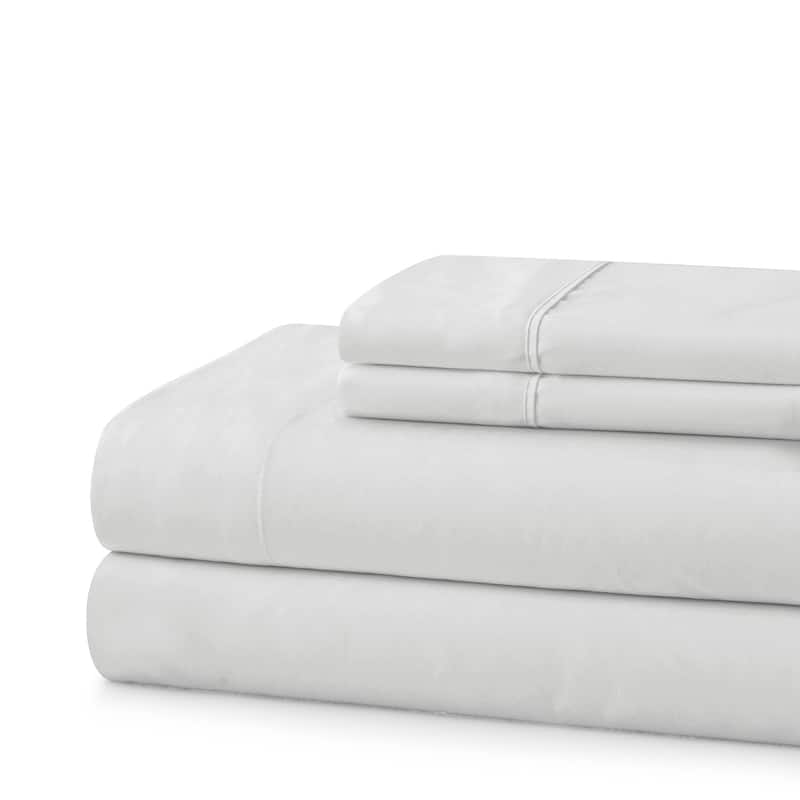 Sweet Home Collection Combed Cotton Percale Sheet Set Made in Egypt 400 TC.