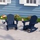 preview thumbnail 47 of 73, Laguna Kids Outdoor Poly Adirondack Rocking Chair with Cup Holder (Set of 2)