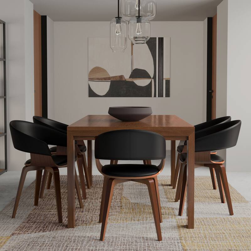 WYNDENHALL Calinda Mid Century Modern Bentwood Single Dining Chair - 20.5"w x 21.7"d x 30.9"h