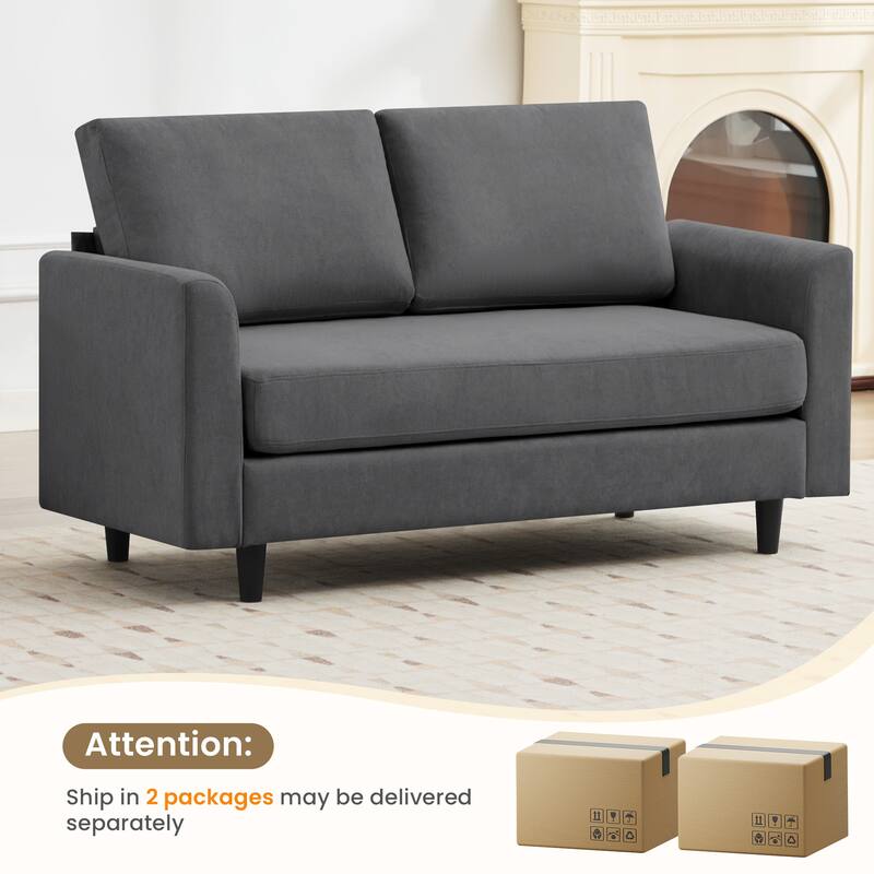 Snow Velvet Sectional Sofa
