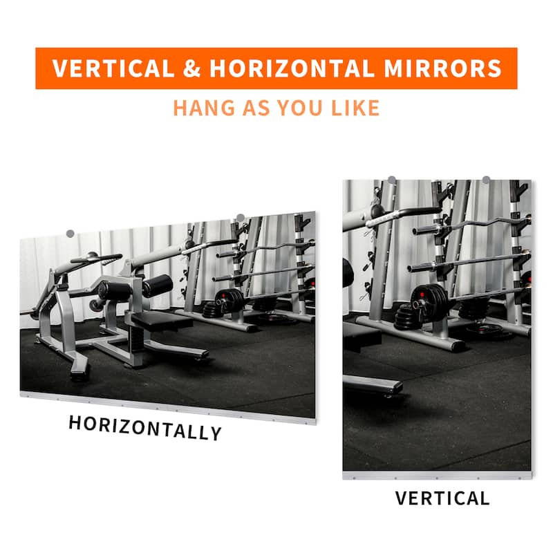 Wall Mirror Home Gym Mirror Dance Studio Mirror Tempered Glass Mirror