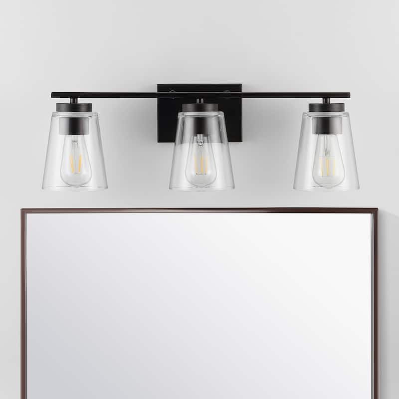 SAFAVIEH Lighting Grezler 3 Light Wall Sconce - 26" x 6" x 7.8"